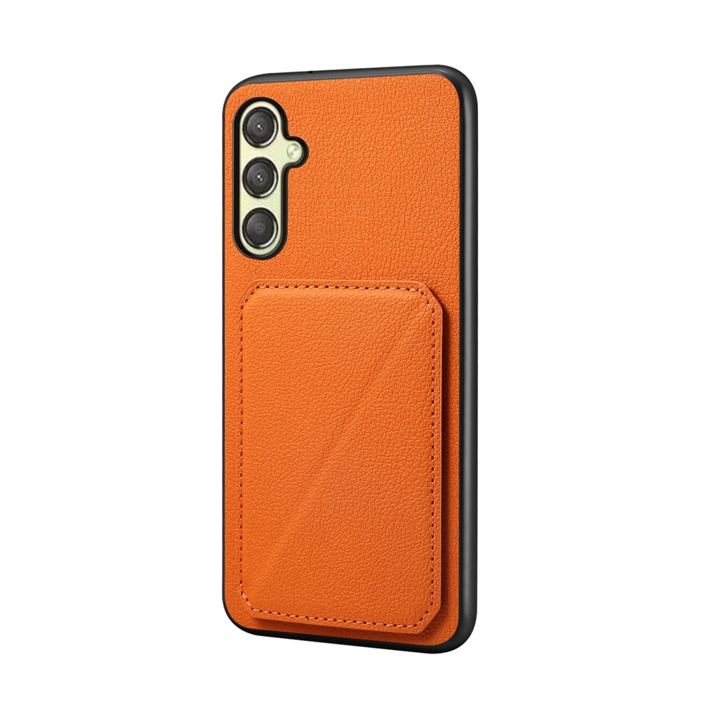 Samsung Galaxy A25 Calf Texture Leather Case with Dual Card Slots and Stand Function