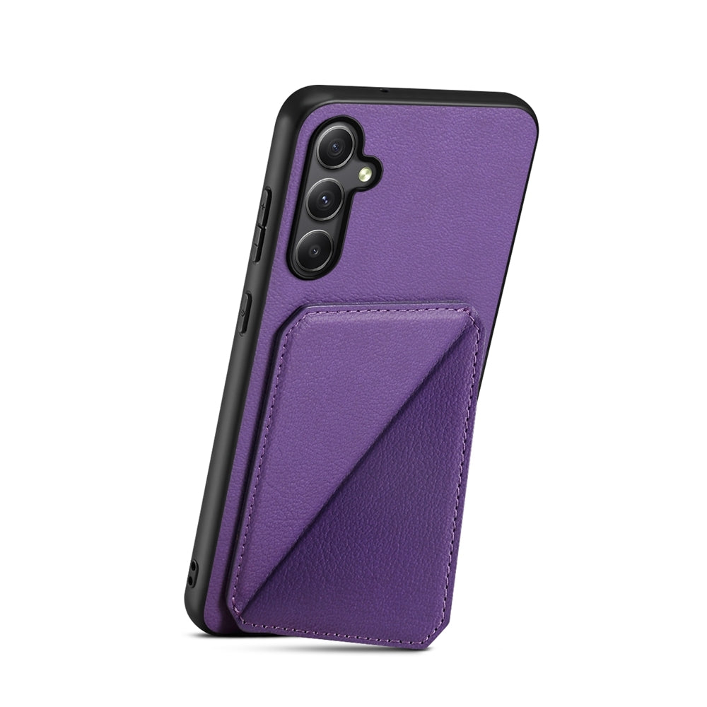 Samsung Galaxy A24 5G Calf Texture Leather Case with Dual Card Slots and Stand Function