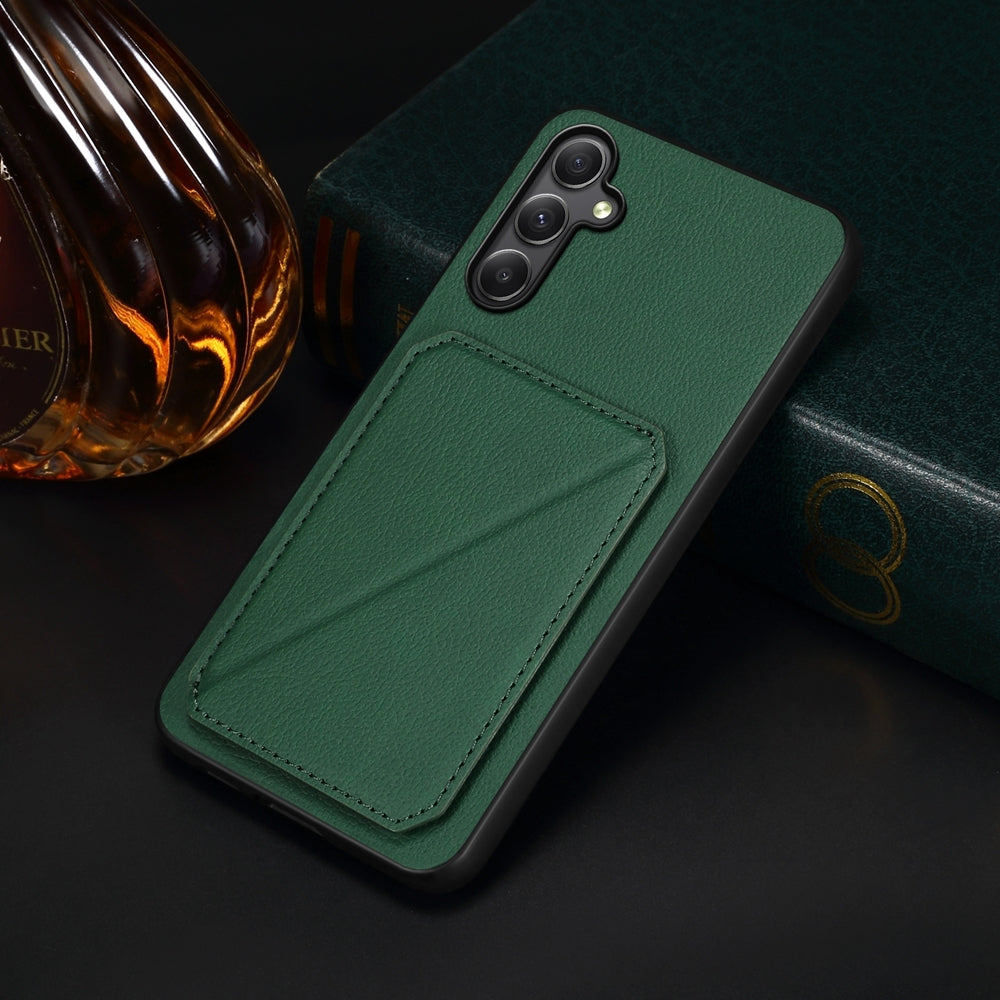 Samsung Galaxy A24 5G Calf Texture Leather Case with Dual Card Slots and Stand Function
