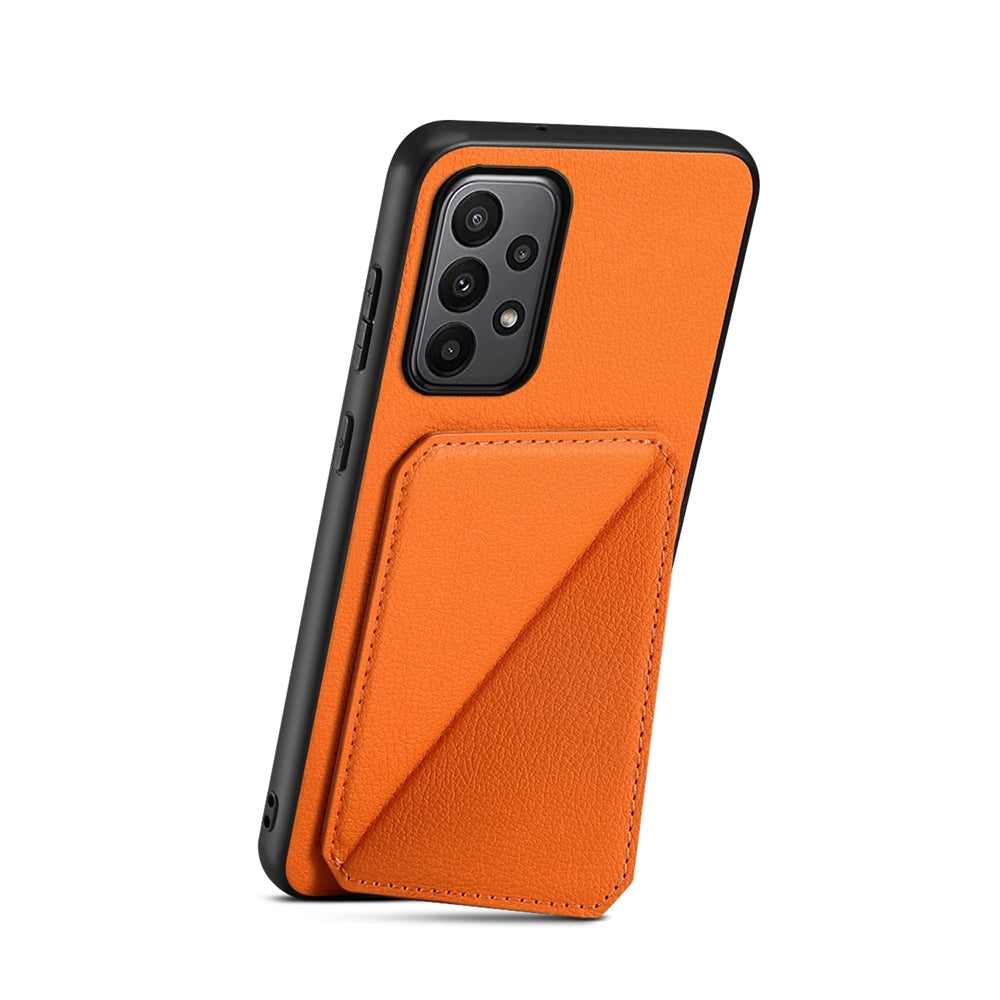 Samsung Galaxy A23 Calf Texture Leather Case with Dual Card Slots and Stand Function