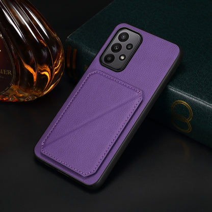 Samsung Galaxy A23 Calf Texture Leather Case with Dual Card Slots and Stand Function