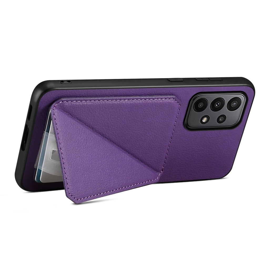 Samsung Galaxy A23 Calf Texture Leather Case with Dual Card Slots and Stand Function