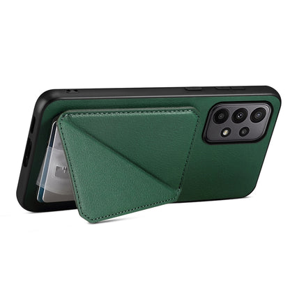 Samsung Galaxy A23 Calf Texture Leather Case with Dual Card Slots and Stand Function