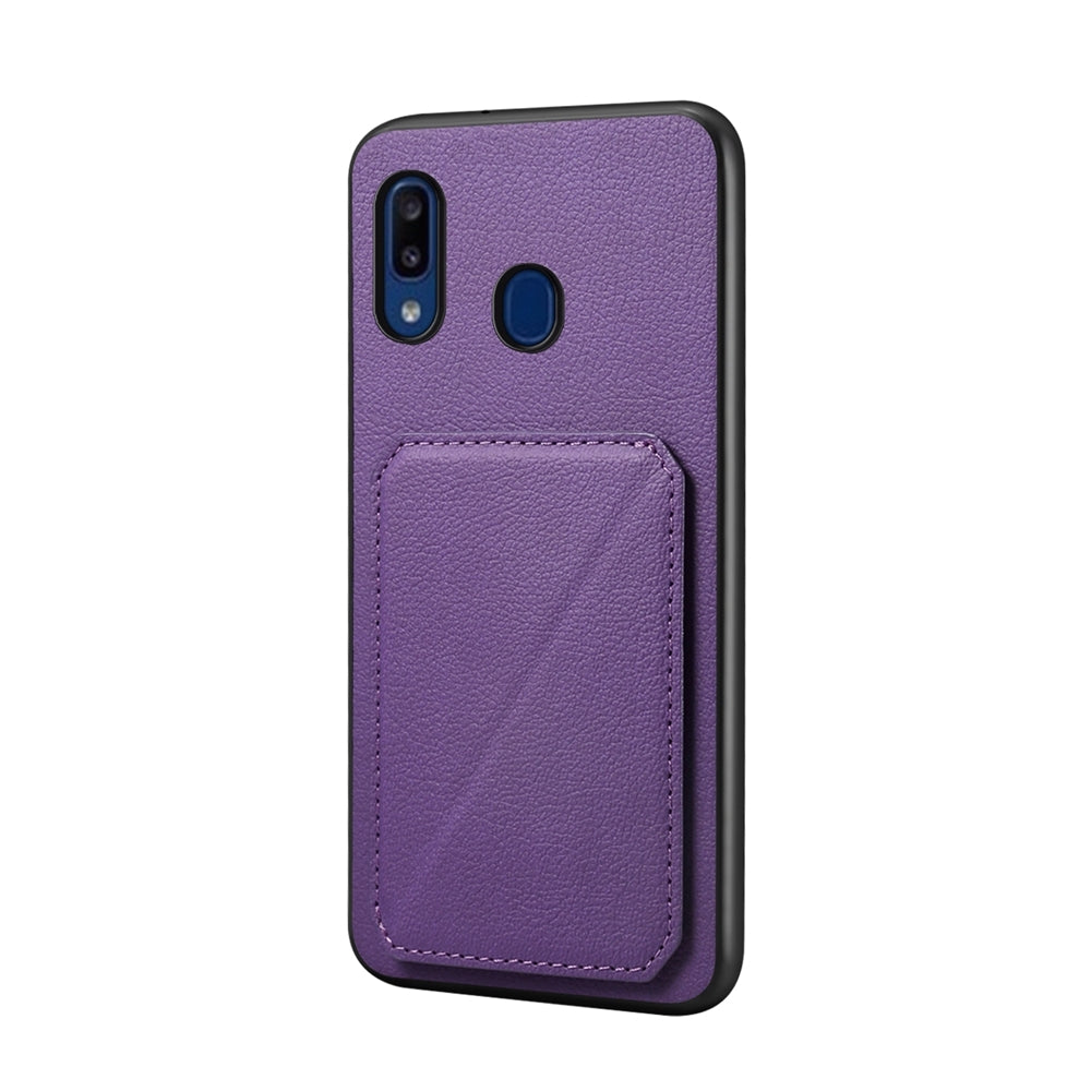 Samsung Galaxy A30 Calf Texture Leather Case with Dual Card Slots and Stand Function