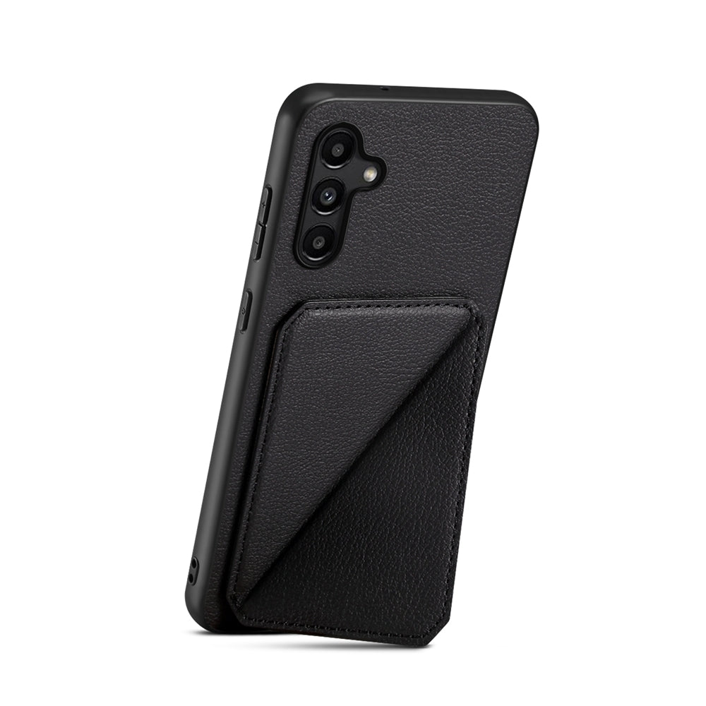 Samsung Galaxy A15 Calf Texture Leather Case with Dual Card Slots and Stand Function