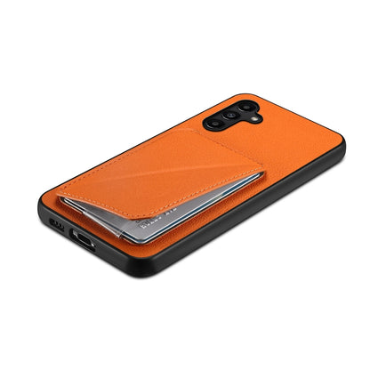 Samsung Galaxy A15 Calf Texture Leather Case with Dual Card Slots and Stand Function