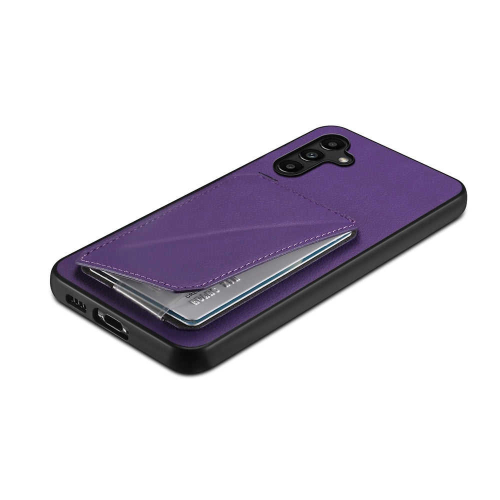 Samsung Galaxy A15 Calf Texture Leather Case with Dual Card Slots and Stand Function