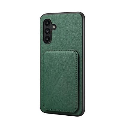Samsung Galaxy A15 Calf Texture Leather Case with Dual Card Slots and Stand Function