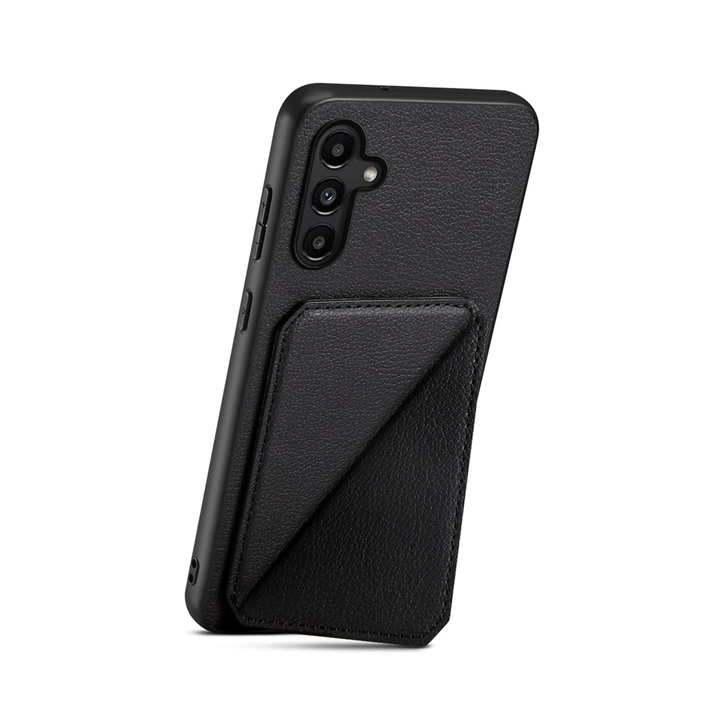Samsung Galaxy A14 Calf Texture Leather Case with Dual Card Slots and Stand Function