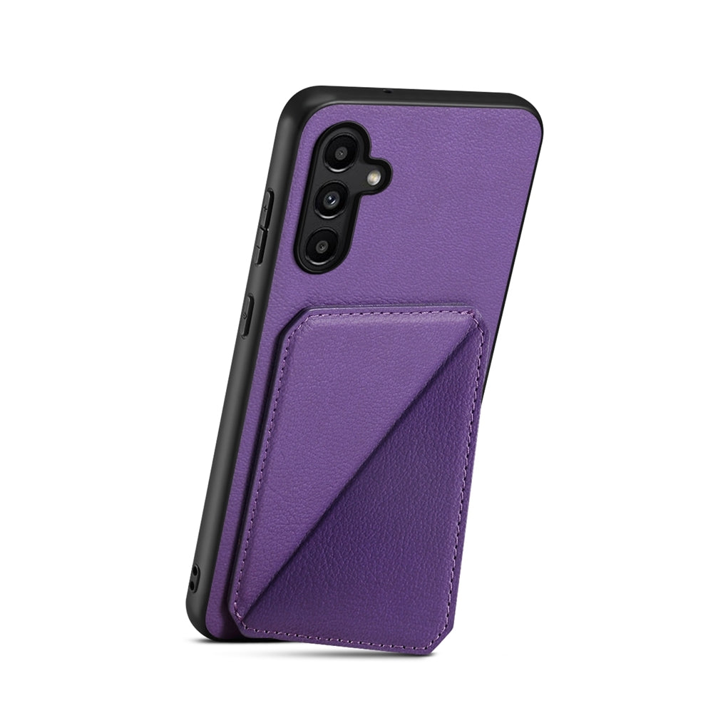 Samsung Galaxy A14 Calf Texture Leather Case with Dual Card Slots and Stand Function