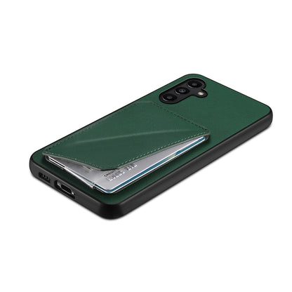 Samsung Galaxy A14 Calf Texture Leather Case with Dual Card Slots and Stand Function