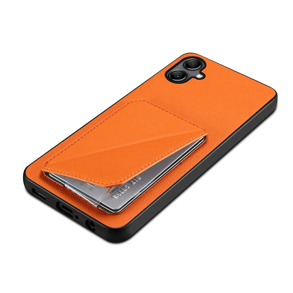 Samsung Galaxy A05 Calf Texture Leather Case with Dual Card Slots and Stand Function