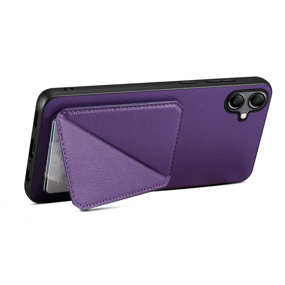Samsung Galaxy A05 Calf Texture Leather Case with Dual Card Slots and Stand Function