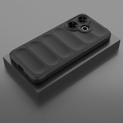 Redmi 13 4G Global Magic Shield TPU + Flannel Phone Case: Durable, Non-toxic, Easy Access, Stylish Design