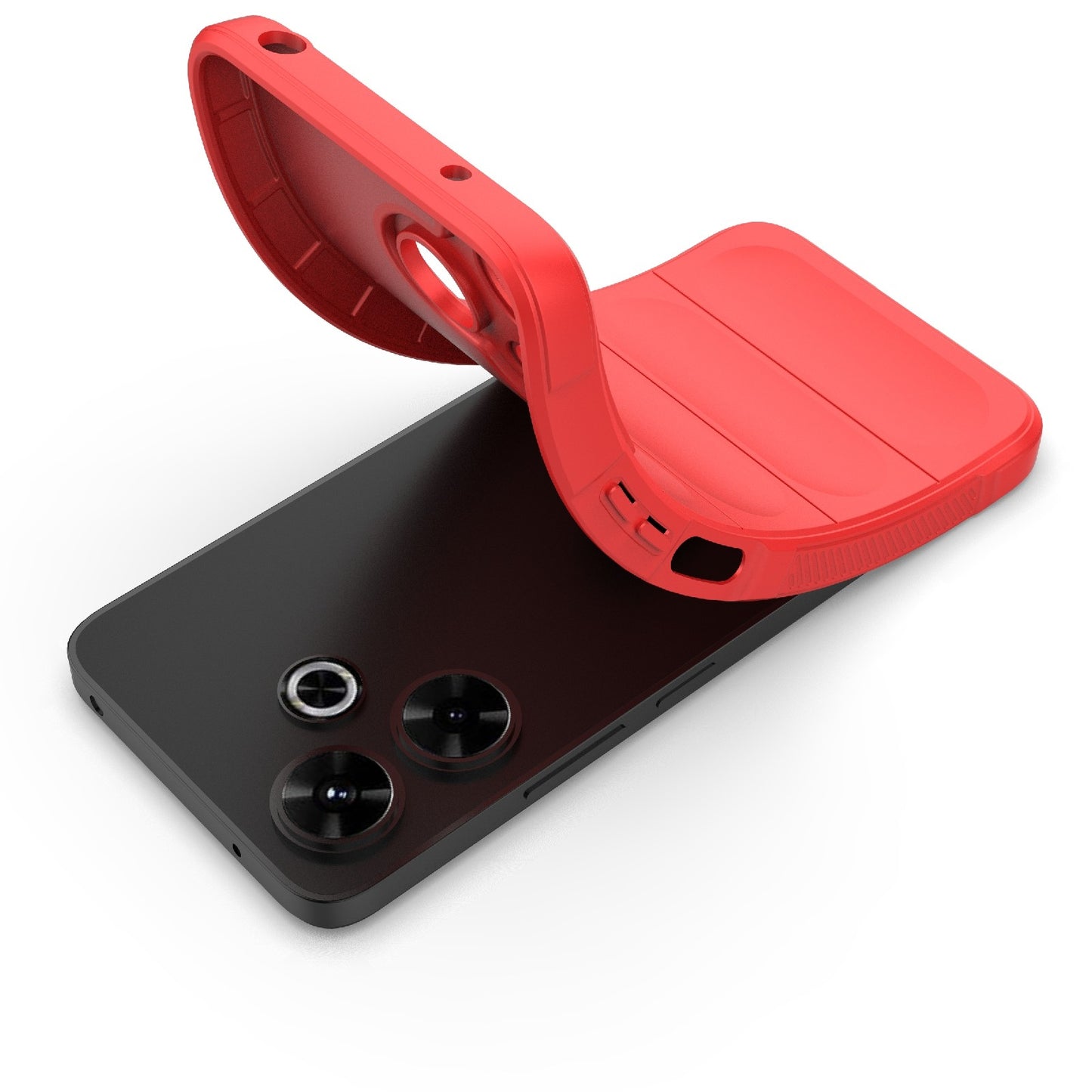 Redmi 13 4G Global Magic Shield TPU + Flannel Phone Case: Durable, Non-toxic, Easy Access, Stylish Design