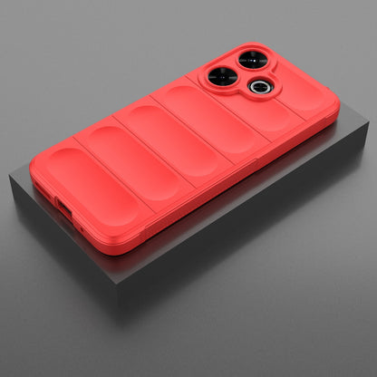Redmi 13 4G Global Magic Shield TPU + Flannel Phone Case: Durable, Non-toxic, Easy Access, Stylish Design