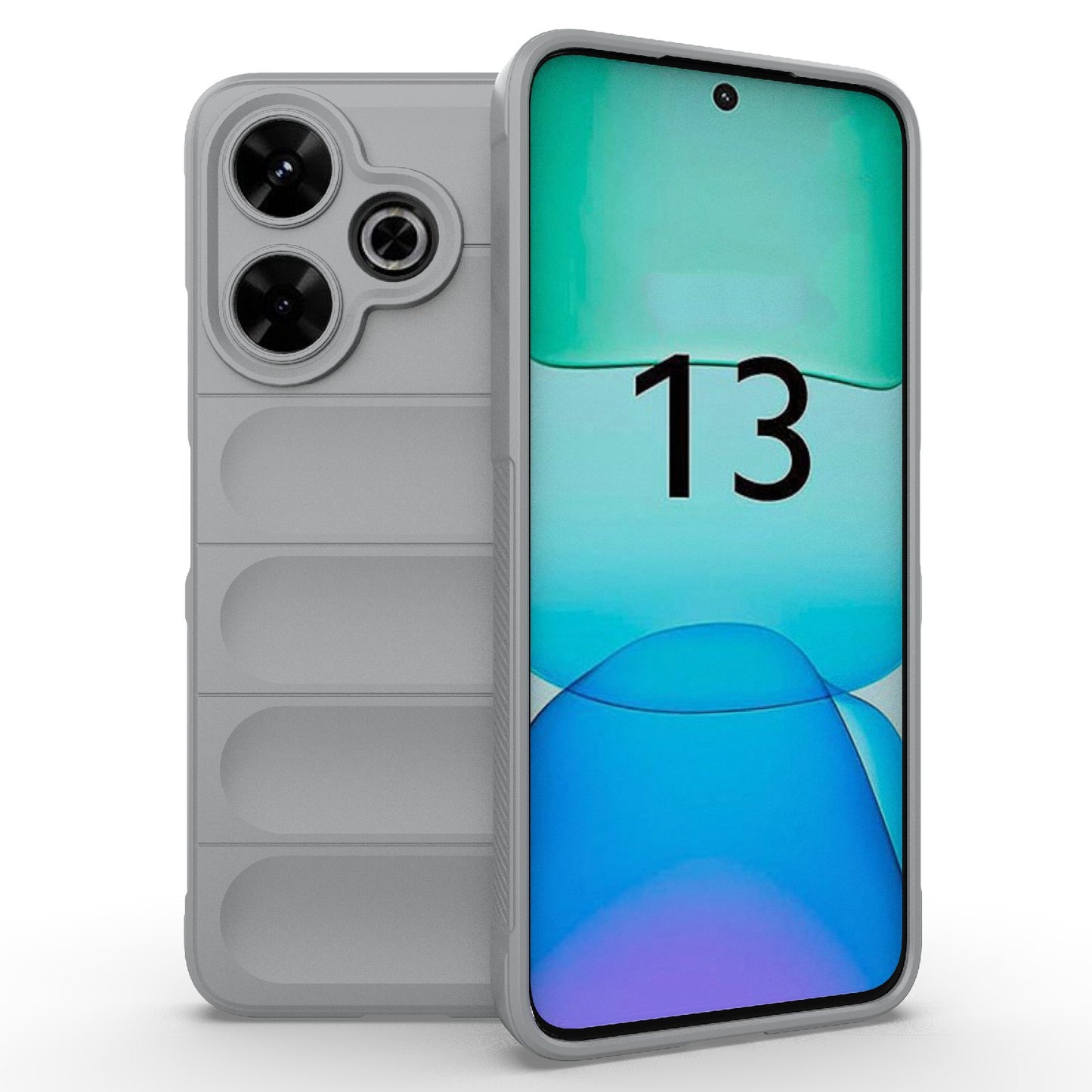 Redmi 13 4G Global Magic Shield TPU + Flannel Phone Case: Durable, Non-toxic, Easy Access, Stylish Design