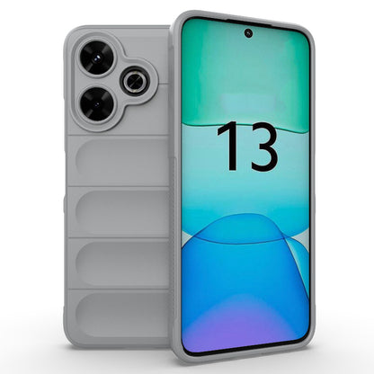 Redmi 13 4G Global Magic Shield TPU + Flannel Phone Case: Durable, Non-toxic, Easy Access, Stylish Design