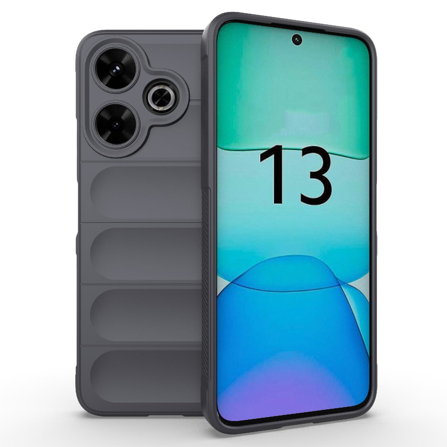 Redmi 13 4G Global Magic Shield TPU + Flannel Phone Case: Durable, Non-toxic, Easy Access, Stylish Design