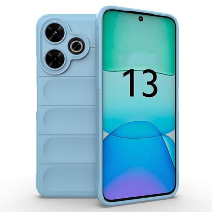 Redmi 13 4G Global Magic Shield TPU + Flannel Phone Case: Durable, Non-toxic, Easy Access, Stylish Design