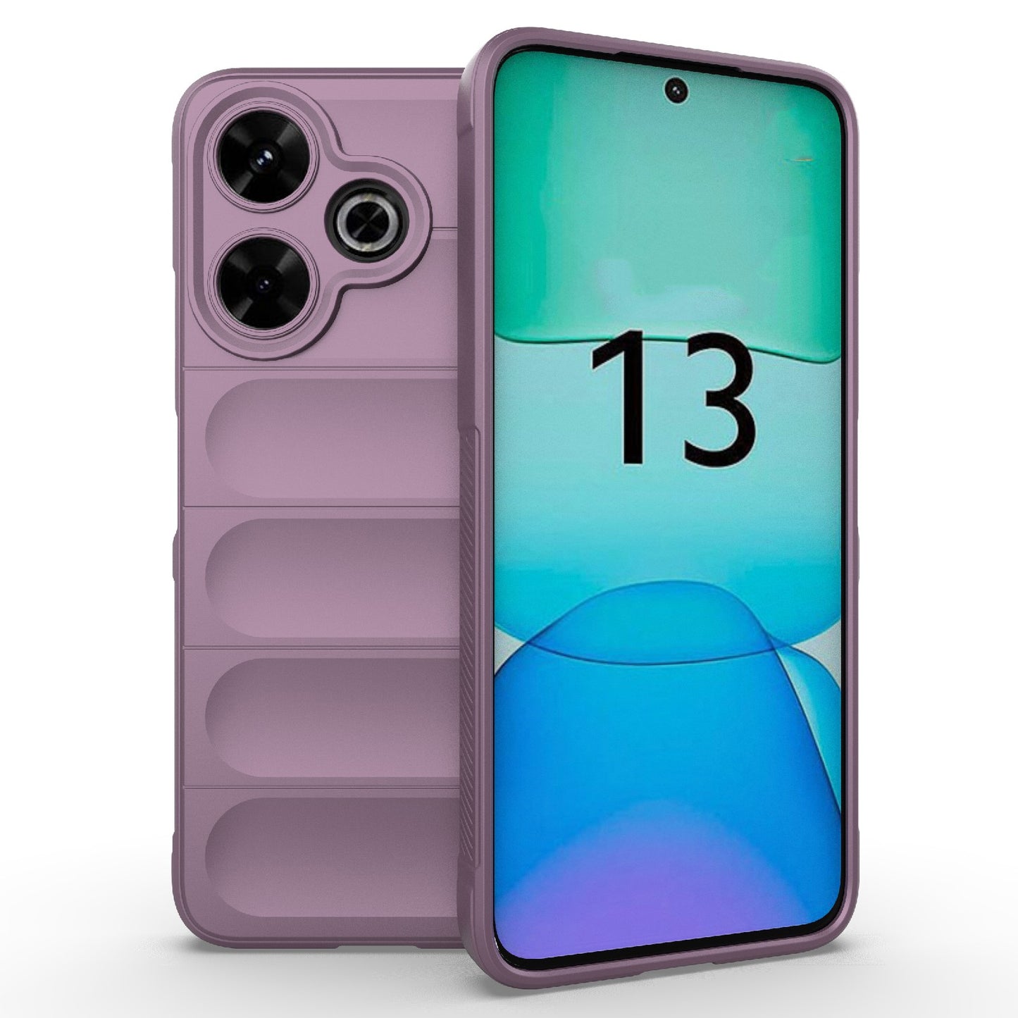 Redmi 13 4G Global Magic Shield TPU + Flannel Phone Case: Durable, Non-toxic, Easy Access, Stylish Design