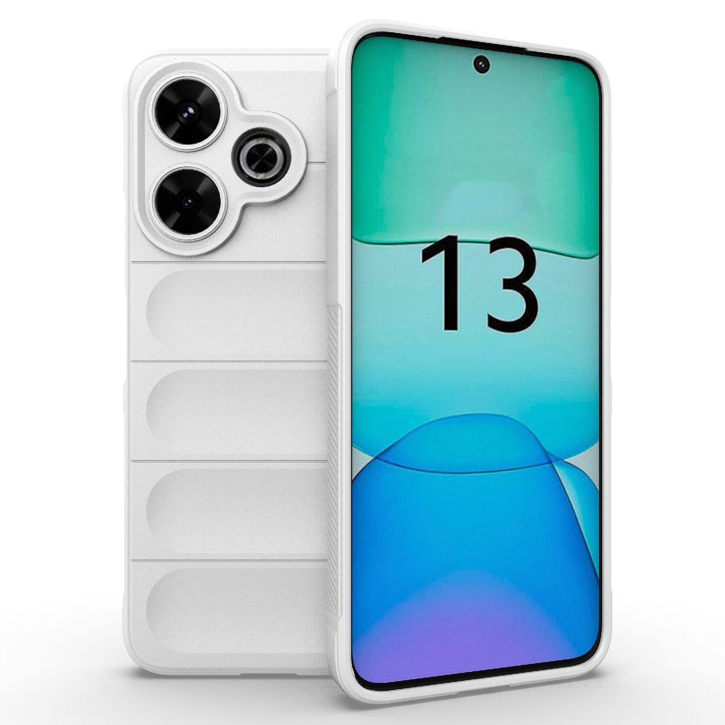 Redmi 13 4G Global Magic Shield TPU + Flannel Phone Case: Durable, Non-toxic, Easy Access, Stylish Design