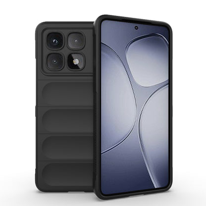 Redmi K70 Ultra Global Magic Shield TPU + Flannel Phone Case: Durable, Non-toxic, Easy Access, Stylish Design