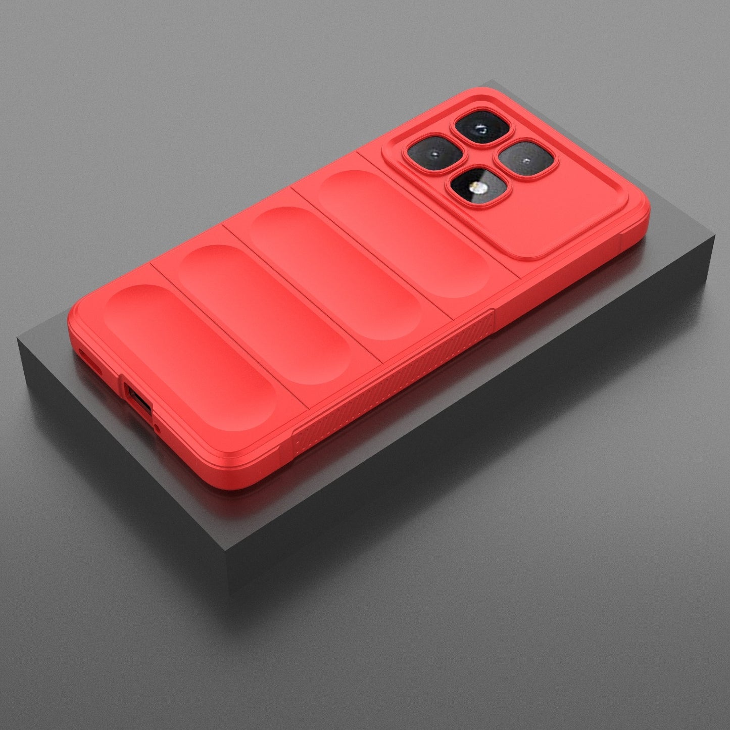 Redmi K70 Ultra Global Magic Shield TPU + Flannel Phone Case: Durable, Non-toxic, Easy Access, Stylish Design