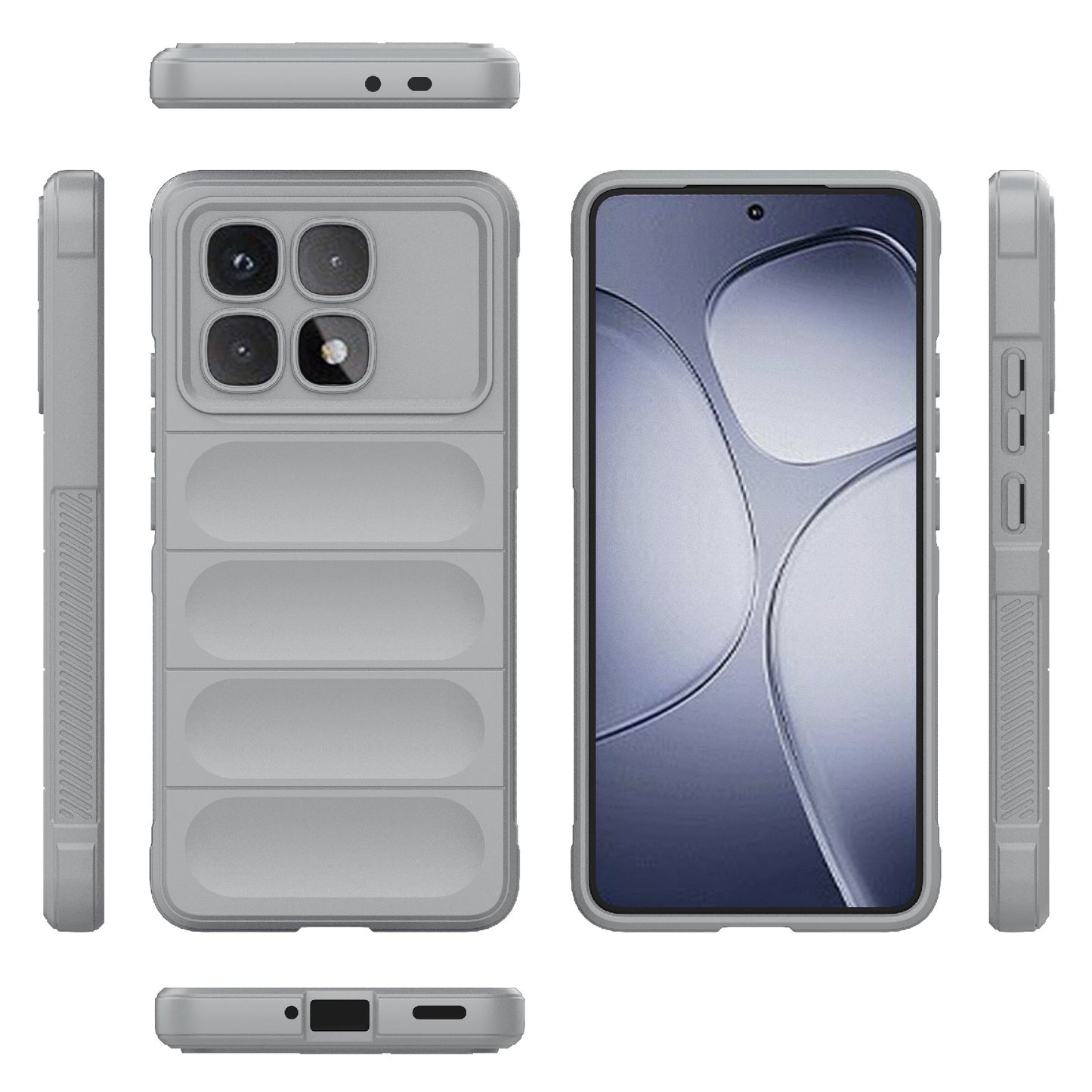 Redmi K70 Ultra Global Magic Shield TPU + Flannel Phone Case: Durable, Non-toxic, Easy Access, Stylish Design