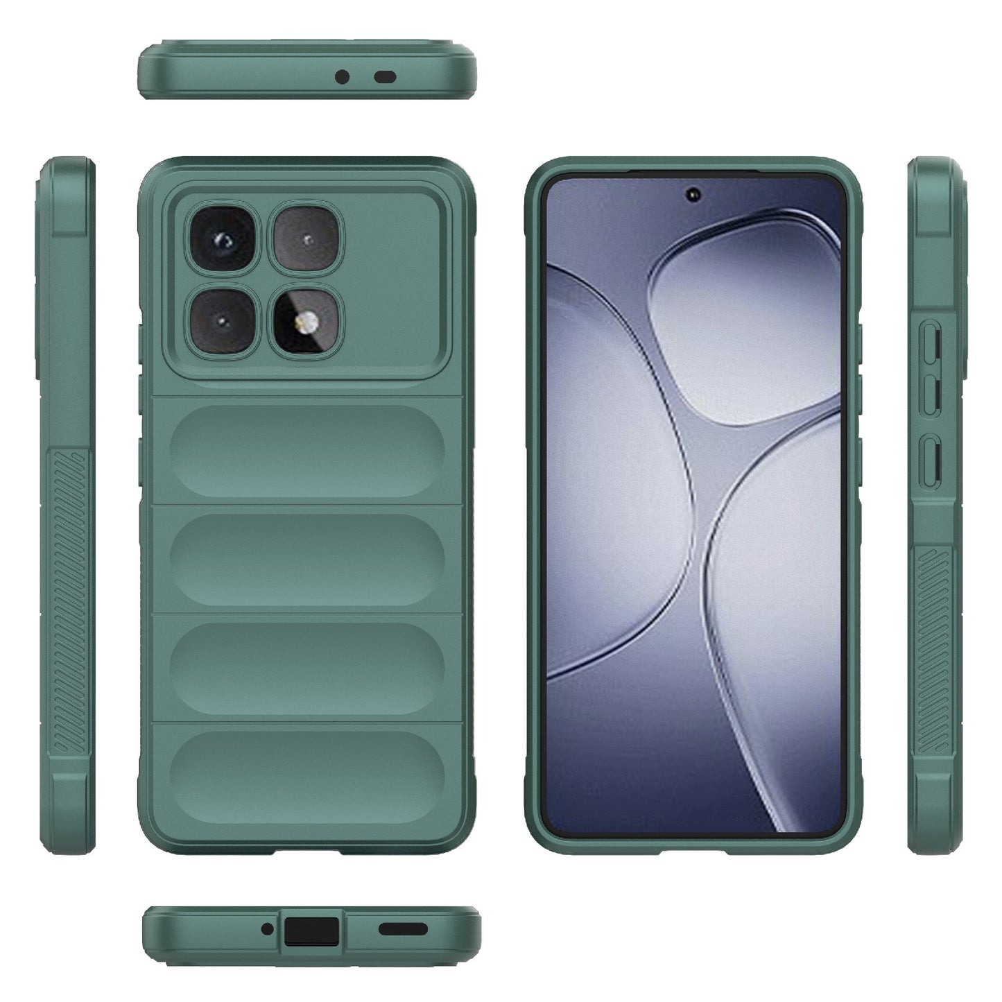 Redmi K70 Ultra Global Magic Shield TPU + Flannel Phone Case: Durable, Non-toxic, Easy Access, Stylish Design