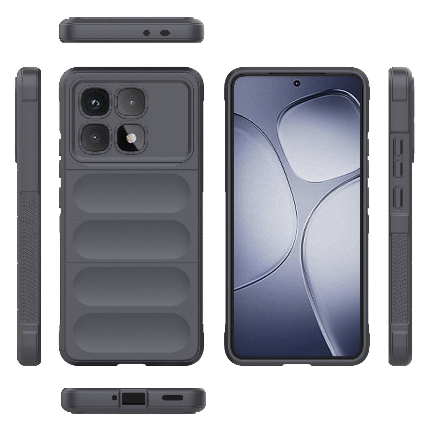Redmi K70 Ultra Global Magic Shield TPU + Flannel Phone Case: Durable, Non-toxic, Easy Access, Stylish Design