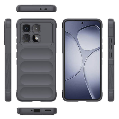 Redmi K70 Ultra Global Magic Shield TPU + Flannel Phone Case: Durable, Non-toxic, Easy Access, Stylish Design
