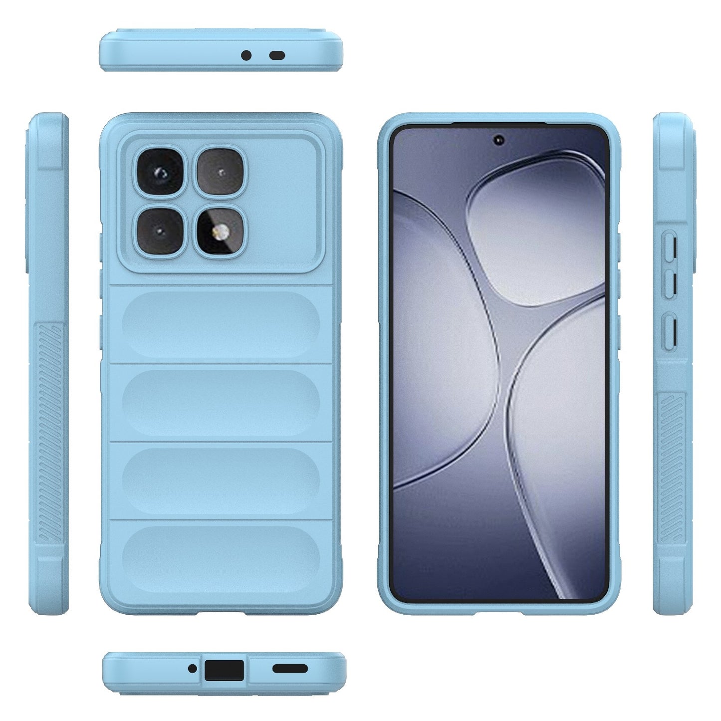 Redmi K70 Ultra Global Magic Shield TPU + Flannel Phone Case: Durable, Non-toxic, Easy Access, Stylish Design