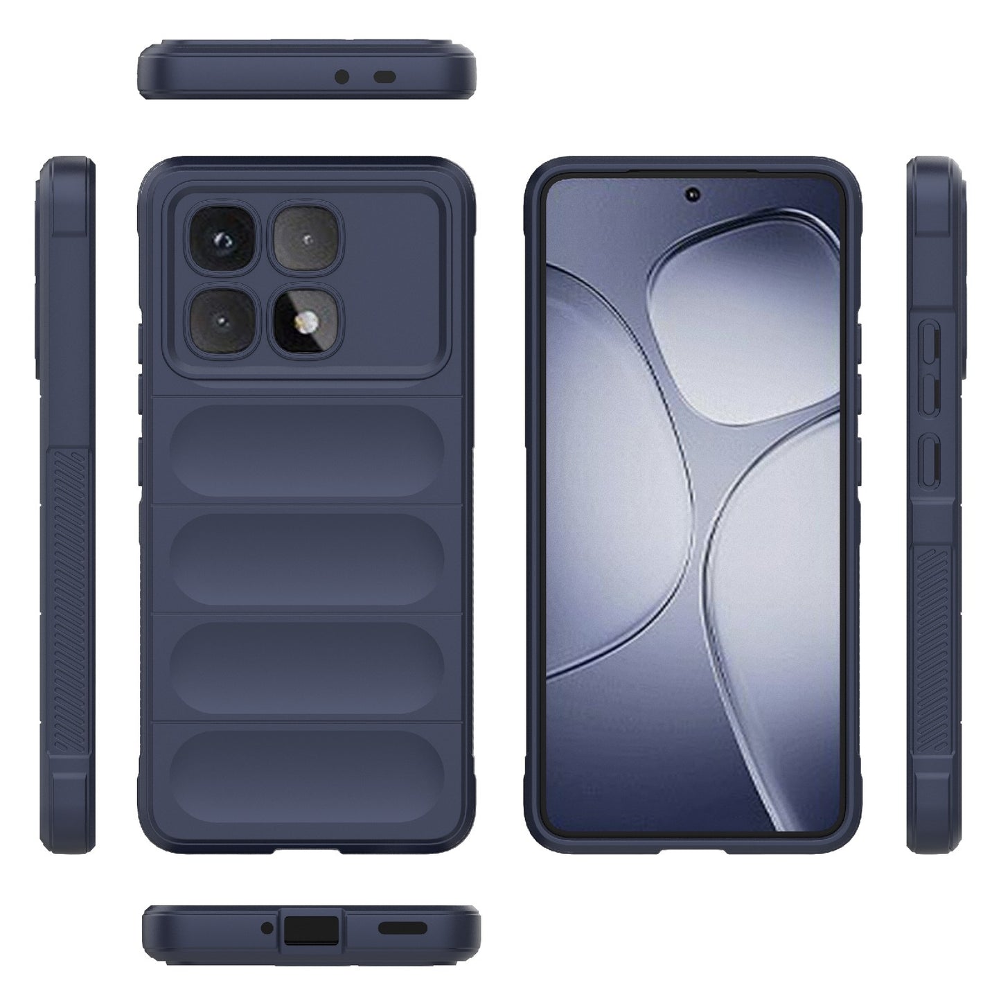 Redmi K70 Ultra Global Magic Shield TPU + Flannel Phone Case: Durable, Non-toxic, Easy Access, Stylish Design