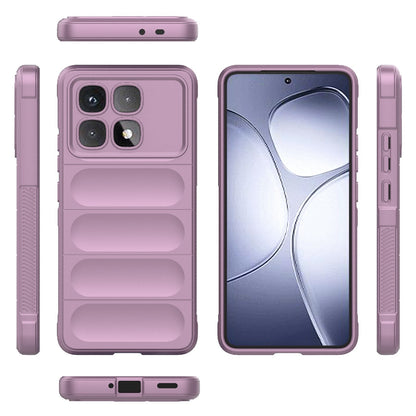 Redmi K70 Ultra Global Magic Shield TPU + Flannel Phone Case: Durable, Non-toxic, Easy Access, Stylish Design
