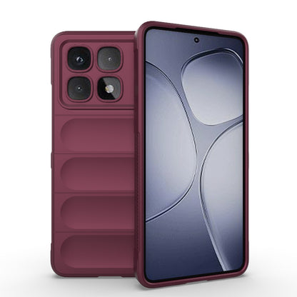 Redmi K70 Ultra Global Magic Shield TPU + Flannel Phone Case: Durable, Non-toxic, Easy Access, Stylish Design