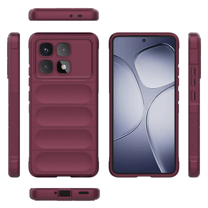 Redmi K70 Ultra Global Magic Shield TPU + Flannel Phone Case: Durable, Non-toxic, Easy Access, Stylish Design