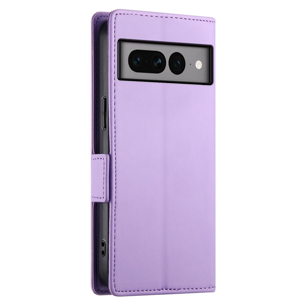 Google Pixel 7 Pro Wallet Case - Luxury Magnetic PU Leather Flip Cover with Card Slots, Stand & Shockproof Protection