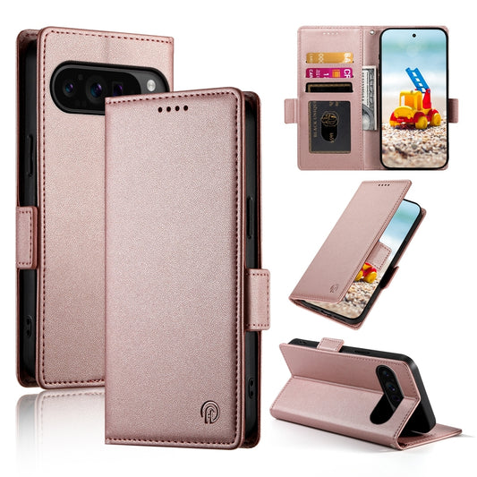 Google Pixel 9 Pro Wallet Case - Luxury Magnetic PU Leather Flip Cover with Card Slots, Stand & Shockproof Protection