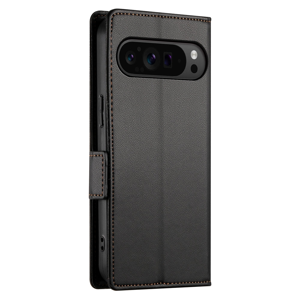 Google Pixel 9 Pro Wallet Case - Luxury Magnetic PU Leather Flip Cover with Card Slots, Stand & Shockproof Protection