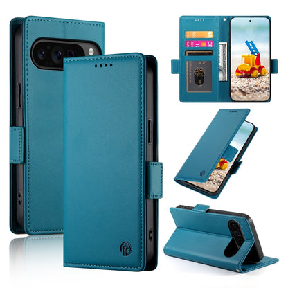 Google Pixel 9 Pro Wallet Case - Luxury Magnetic PU Leather Flip Cover with Card Slots, Stand & Shockproof Protection
