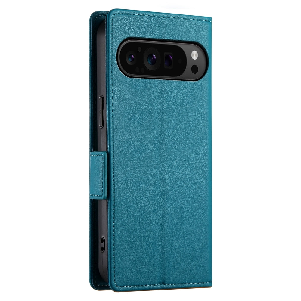 Google Pixel 9 Pro Wallet Case - Luxury Magnetic PU Leather Flip Cover with Card Slots, Stand & Shockproof Protection