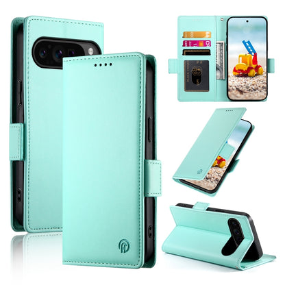 Google Pixel 9 Pro Wallet Case - Luxury Magnetic PU Leather Flip Cover with Card Slots, Stand & Shockproof Protection