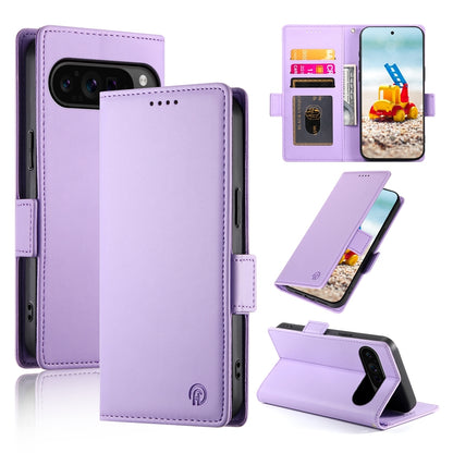 Google Pixel 9 Pro Wallet Case - Luxury Magnetic PU Leather Flip Cover with Card Slots, Stand & Shockproof Protection