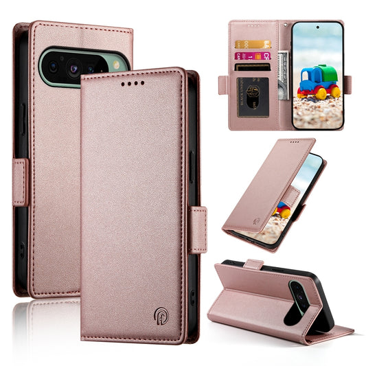 Google Pixel 9 Wallet Case - Luxury Magnetic PU Leather Flip Cover with Card Slots, Stand & Shockproof Protection