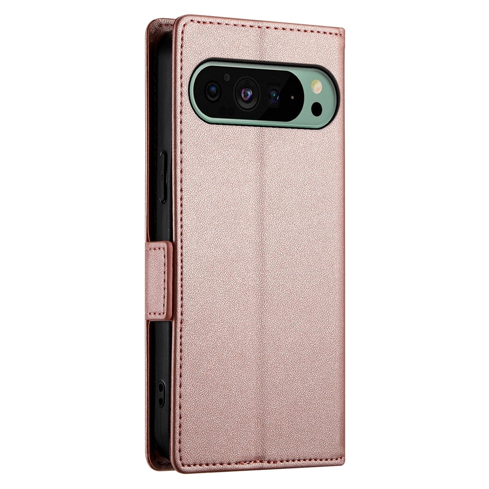 Google Pixel 9 Wallet Case - Luxury Magnetic PU Leather Flip Cover with Card Slots, Stand & Shockproof Protection