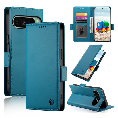 Google Pixel 9 Wallet Case - Luxury Magnetic PU Leather Flip Cover with Card Slots, Stand & Shockproof Protection