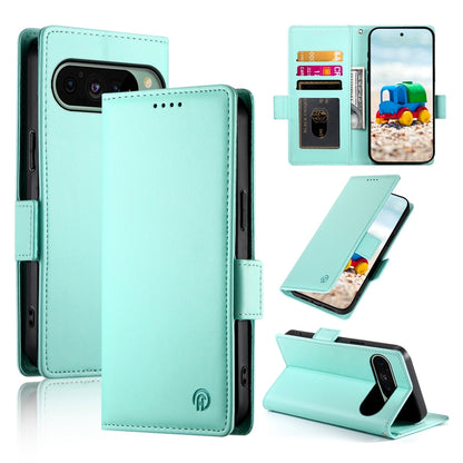 Google Pixel 9 Wallet Case - Luxury Magnetic PU Leather Flip Cover with Card Slots, Stand & Shockproof Protection