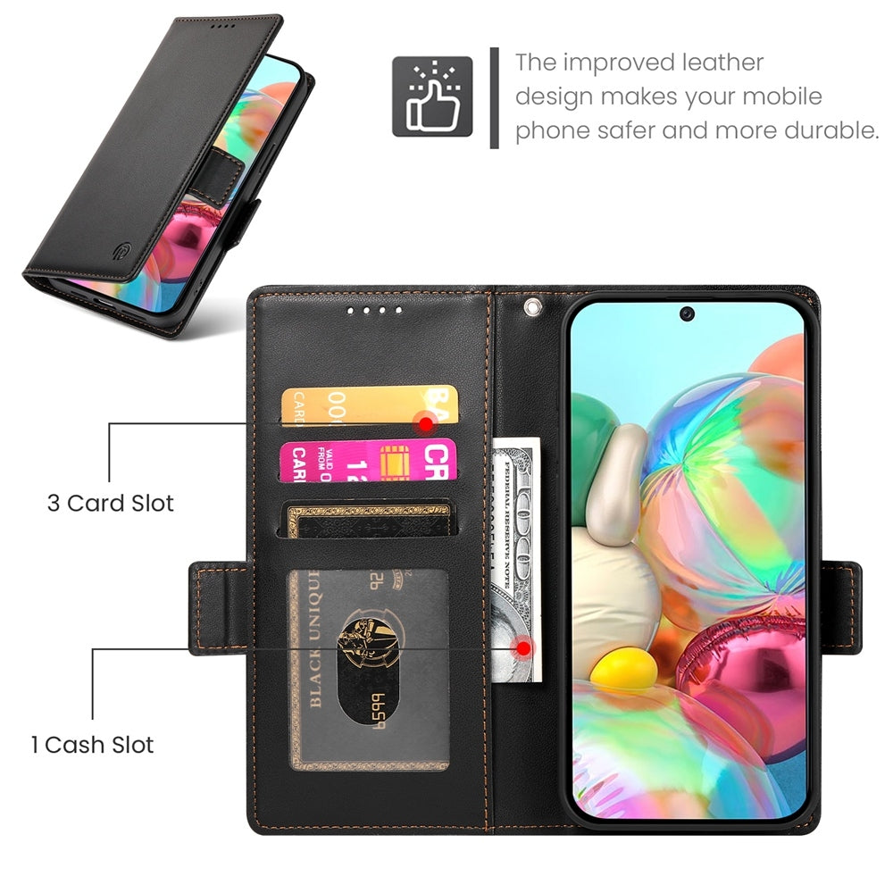 Google Pixel 9a Wallet Case - Luxury Magnetic PU Leather Flip Cover with Card Slots, Stand & Shockproof Protection