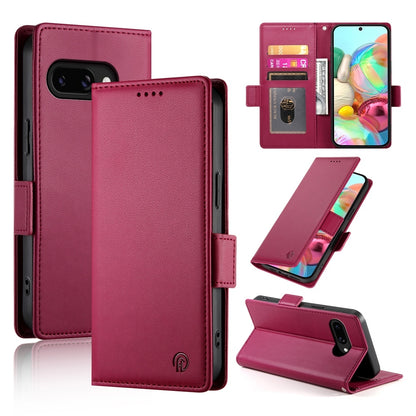 Google Pixel 9a Wallet Case - Luxury Magnetic PU Leather Flip Cover with Card Slots, Stand & Shockproof Protection